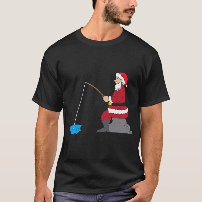 Fiske och jul t shirt (Framsida)