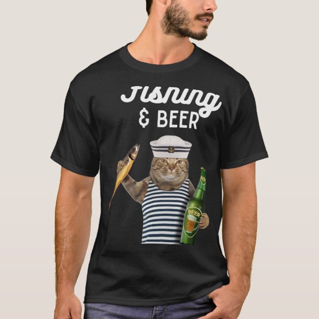 Fiske och nötkött t shirt (Framsida)