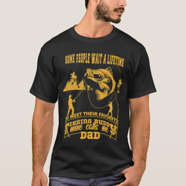Fiske och öl design  t shirt (Framsida)