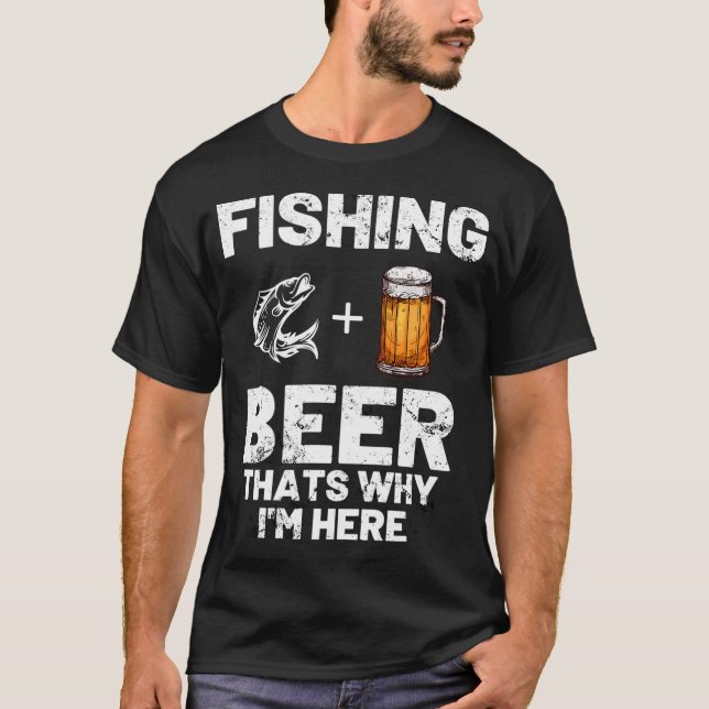 Fiske och öl t shirt (Framsida)
