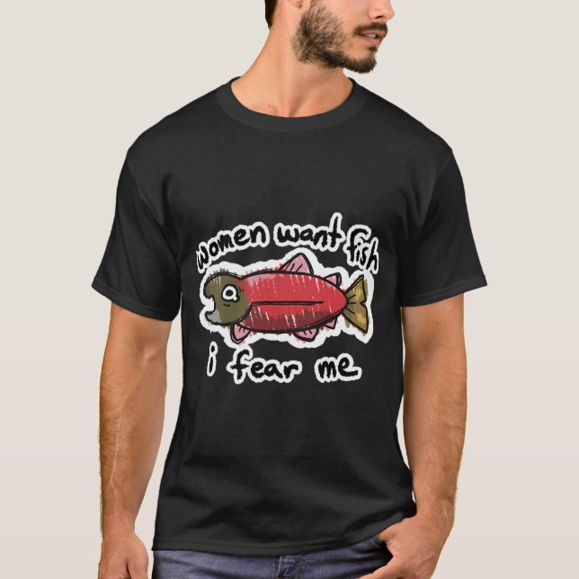 Fiske och prosecco typ mamma t shirt (Framsida)