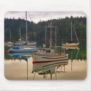 Fiske och Segelbåt - Mousepad Musmatta