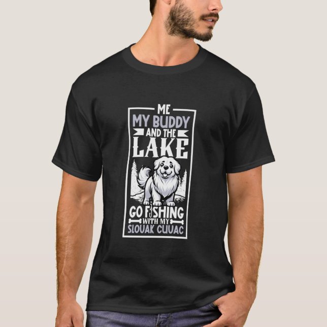 Fiske och slovakisk Cuvac T Shirt (Framsida)