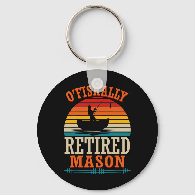 Fiske O'fishally Pensionerad Murare  Nyckelring (Framsida)
