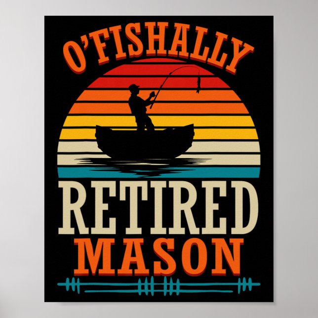 Fiske O'fishally Pensionerad Murare  Poster (Framsidan)