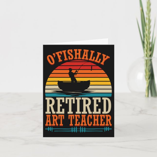 Fiske O'Fishally Reless Art Teacher Kort (Framsida)