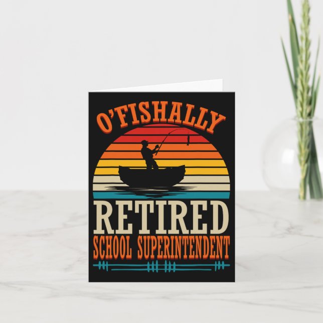 Fiske O'Fishally Reless School Superintendent Kort (Framsida)