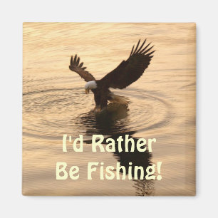 Fiske Örn vid Dusk Wildlife Photo Pin Magnet