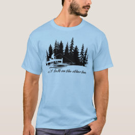 Fiske på andra linjen t shirt