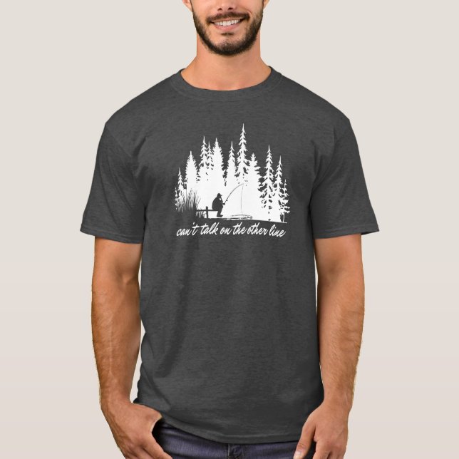 Fiske på andra linjen t shirt (Framsida)
