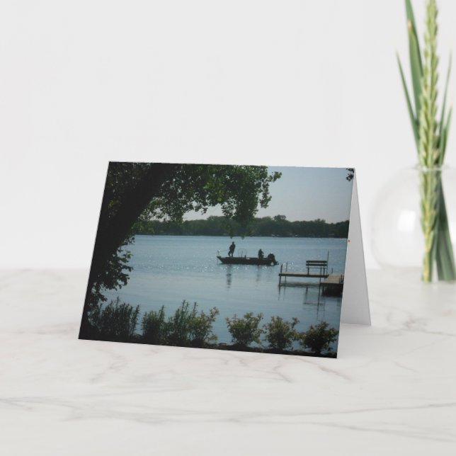 "Fiske på franska sjön" Snart frisk igen-kort Kort (Framsida)