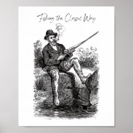 Fiske på klassiskt sätt poster