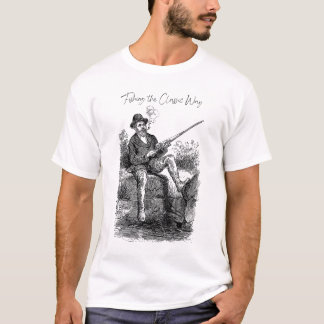 Fiske på klassiskt sätt t shirt