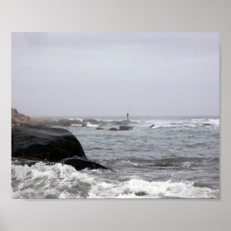 Fiske på mist poster