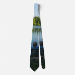 Fiske på morgonen Neck Tie Slips
