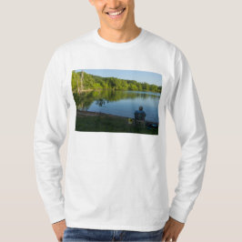 Fiske på morgonen t shirt