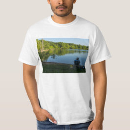 Fiske på morgonen tee shirt