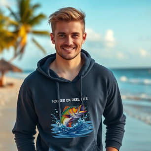 Fiske på Reel Life Hoodie