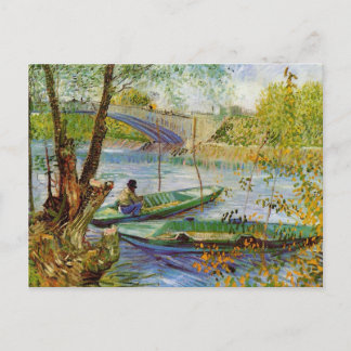 Fiske på våren, Vincent van Gogh (F354) Vykort
