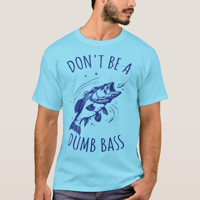 Fiske Pappa är ingen dumbom T Shirt (Framsida)