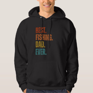 Fiske Pappa Fisher Funny Fishing Fars dag Hoodie