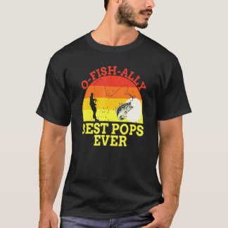 Fiske Pappa Fiskare Bästa Pappa Någonsin Fisk Man T Shirt