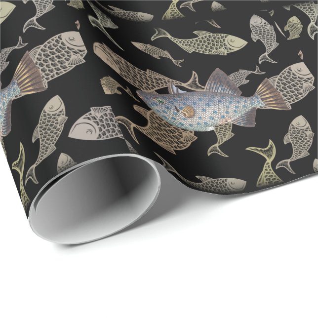 Fiske Pappa Presentpapper (Rullad Hörn)