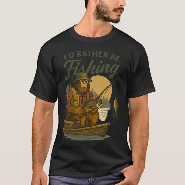 Fiske Patriotisk Tonfisk T Shirt (Framsida)