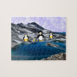 Fiske Penguins Jigszawa Puzzle Pussel