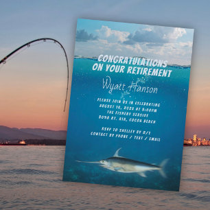 Fiske Pensionärsfest Svärdfisk Inbjudan