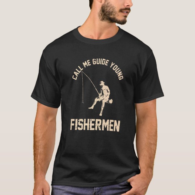 Fiske Ring mig guide unga fiskare  2 T Shirt (Framsida)