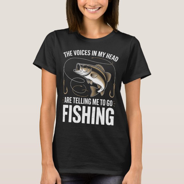 Fiske Rolig Fiskare T Shirt (Framsida)