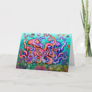 Fiske Roligt Art Card Kort