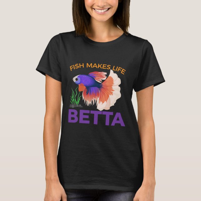 Fiske sjöar Life Betta T Shirt (Framsida)