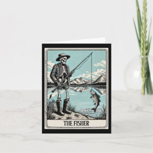 Fiske Skeleton Tarot Card för Älskare Kort
