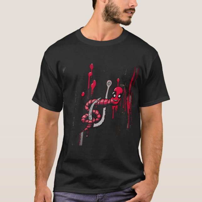 Fiske skräck t shirt (Framsida)