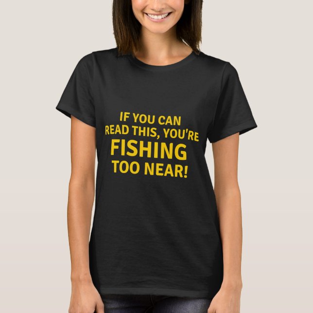 Fiske Social Distansering T Shirt (Framsida)