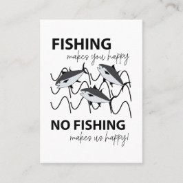 Fiske som simmar i Vatten Visitkort