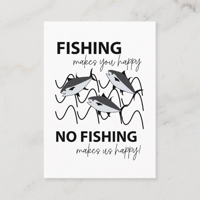 Fiske som simmar i Vatten Visitkort (Framsida)