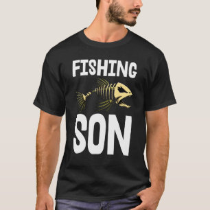 Fiske Son till Skeleton Fish Bone Tees Vass Teet T Shirt