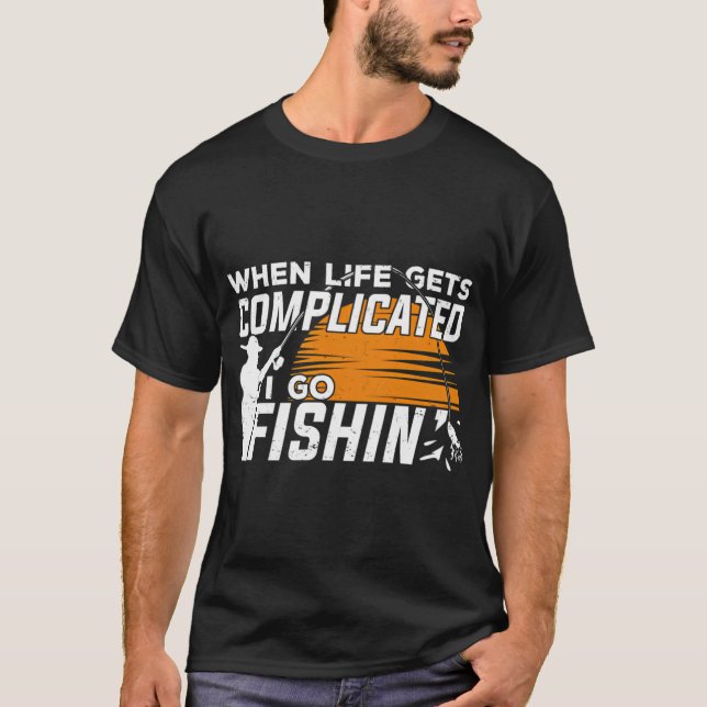 Fiske Sport Fiskare Present T Shirt (Framsida)