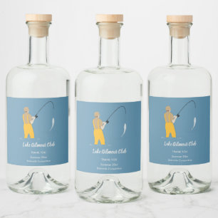 Fiske Spritflaskor Etikett
