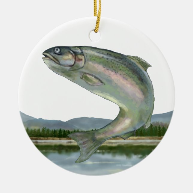 Fiske - SRF Julgransprydnad Keramik (Framsidan)