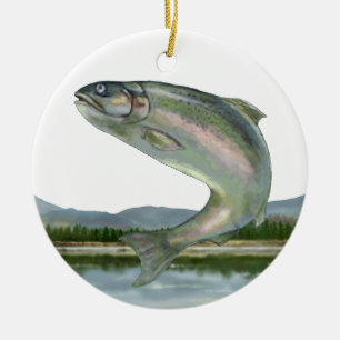Fiske - SRF Julgransprydnad Keramik