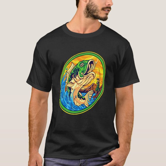 Fiske stor fisk För professionella fiskare Bäst T Shirt (Framsida)