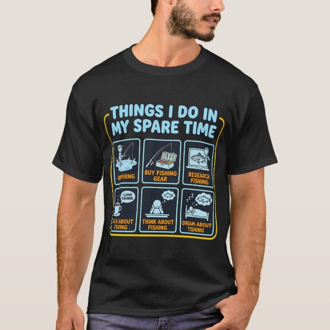 Fiske Surf Fiske Fiske Semester Fiske Fälla T Shirt (Framsida)
