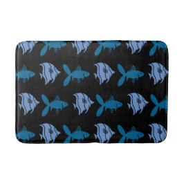Fiske Swimming Graphical Aqua Blue på alla Färg Badrumsmatta
