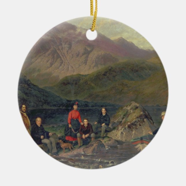 Fiske T7833 på Haweswater Julgransprydnad Keramik (Framsidan)