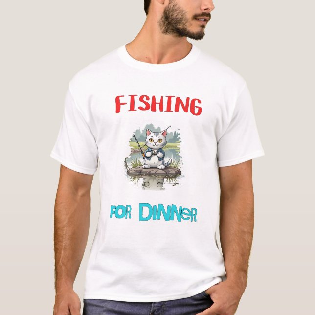 "Fiske.." T Shirt (Framsida)
