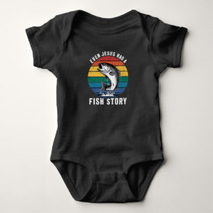 Fiske Till och med Jesus hade fiskhistoria Bass Fi T Shirt
